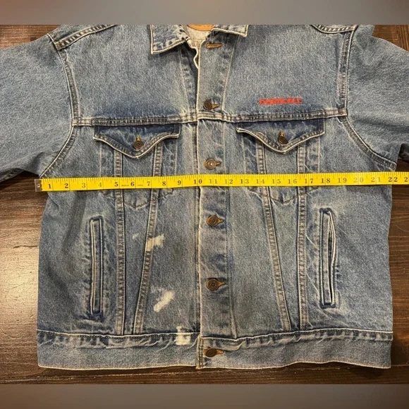 Vtg DURACELL LOVE ANIMAL Denim Jean Jacket - Picture 12 of 12